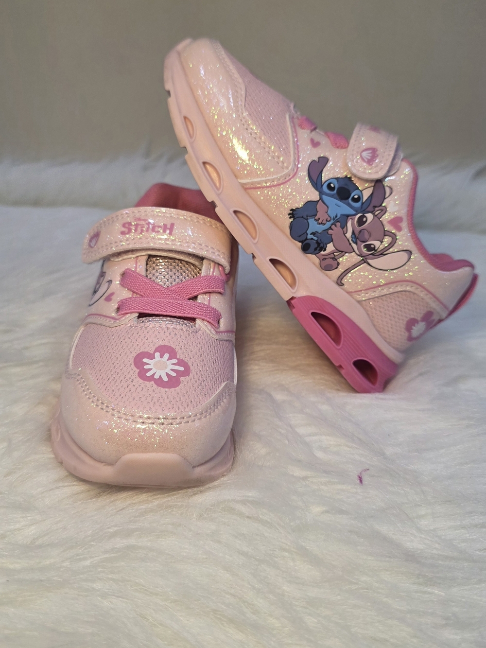 Disney Pink Light-Up Lilo & Stitch Girls Sneakers